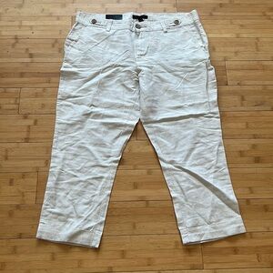 Banana Republic Light Beige Cropped Pants